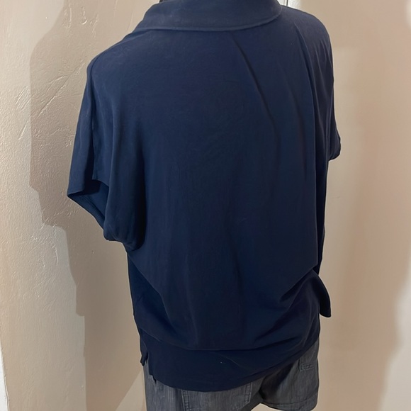 Banana Republic Polo Timeless tee intemporel shirt polo Navy large - Picture 7 of 7